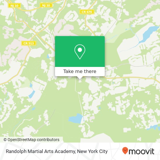 Mapa de Randolph Martial Arts Academy, 16 Old Brookside Rd