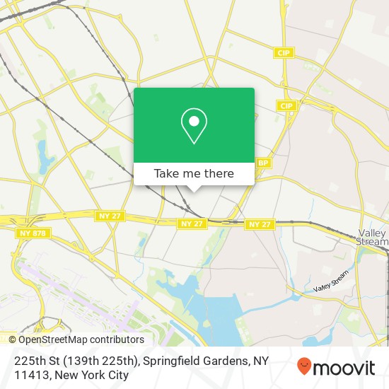 Mapa de 225th St (139th 225th), Springfield Gardens, NY 11413