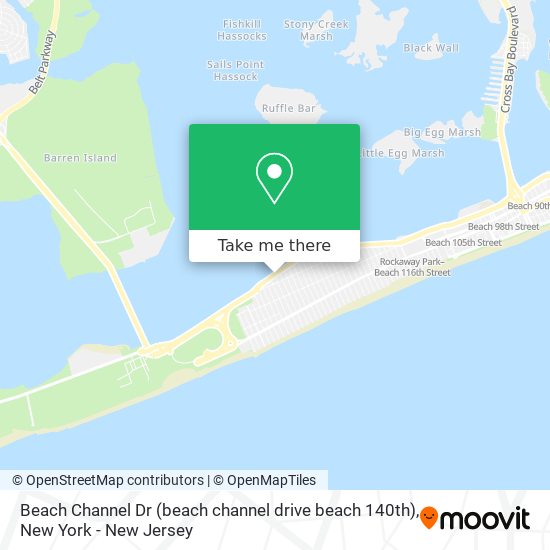 Mapa de Beach Channel Dr (beach channel drive beach 140th)