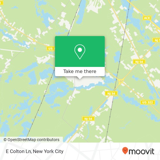 Mapa de E Colton Ln, Williamstown, NJ 08094
