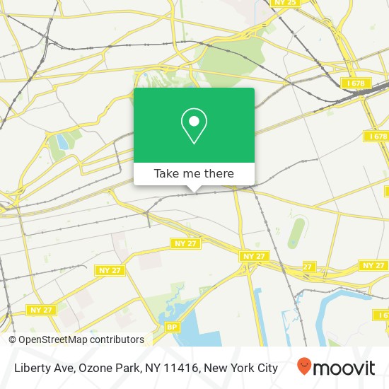 Mapa de Liberty Ave, Ozone Park, NY 11416