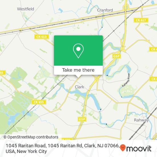 1045 Raritan Road, 1045 Raritan Rd, Clark, NJ 07066, USA map