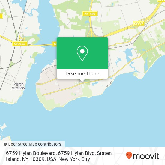 6759 Hylan Boulevard, 6759 Hylan Blvd, Staten Island, NY 10309, USA map
