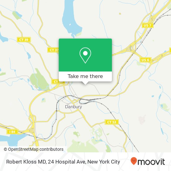 Mapa de Robert Kloss MD, 24 Hospital Ave