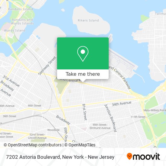 7202 Astoria Boulevard map