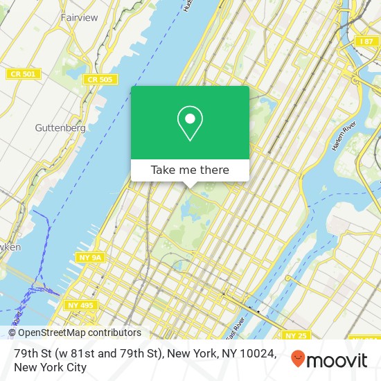 79th St (w 81st and 79th St), New York, NY 10024 map