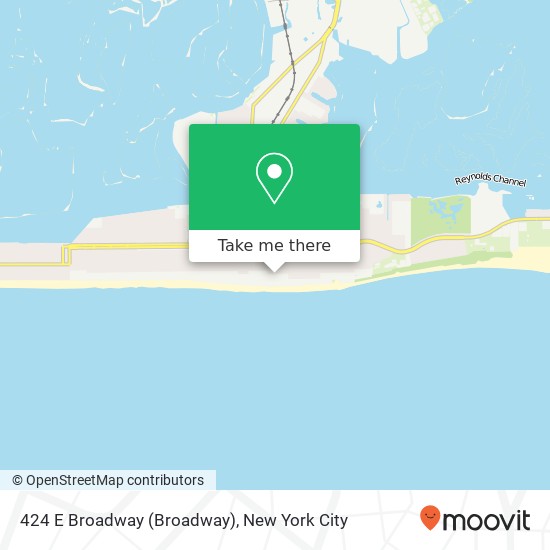 Mapa de 424 E Broadway (Broadway), Long Beach, NY 11561