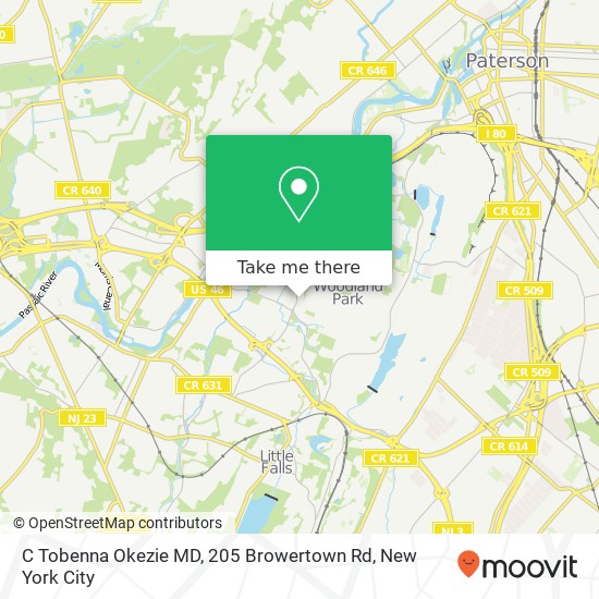 C Tobenna Okezie MD, 205 Browertown Rd map