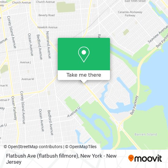 Flatbush Ave (flatbush fillmore) map