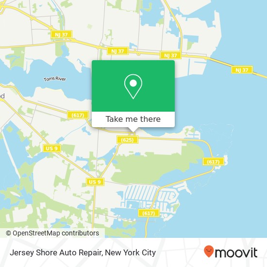 Mapa de Jersey Shore Auto Repair, 200 Ocean Gate Ave