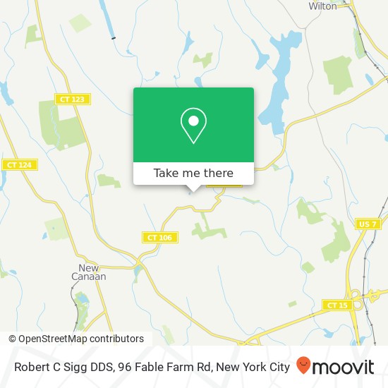 Robert C Sigg DDS, 96 Fable Farm Rd map