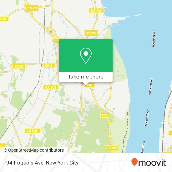 94 Iroquois Ave, Palisades, NY 10964 map