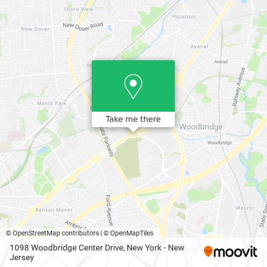 1098 Woodbridge Center Drive map