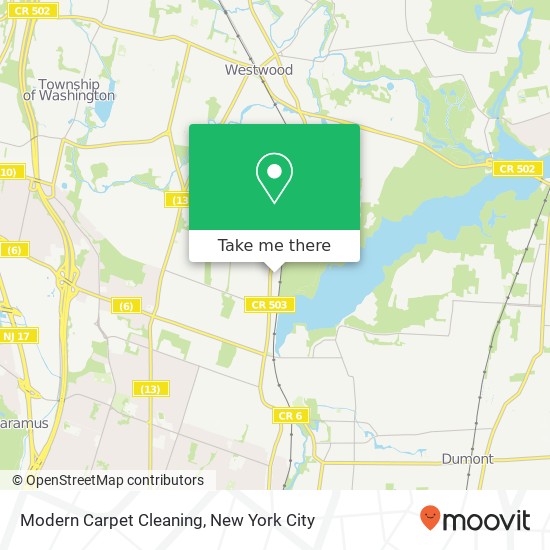 Mapa de Modern Carpet Cleaning, 690 Kinderkamack Rd