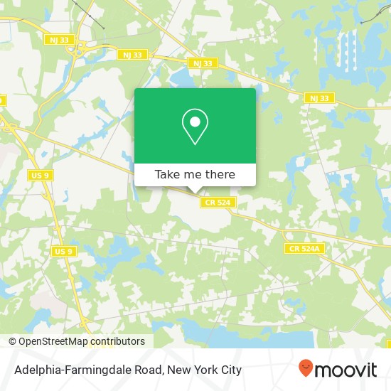 Adelphia-Farmingdale Road, Adelphia-Farmingdale Rd, Freehold, NJ 07728, USA map