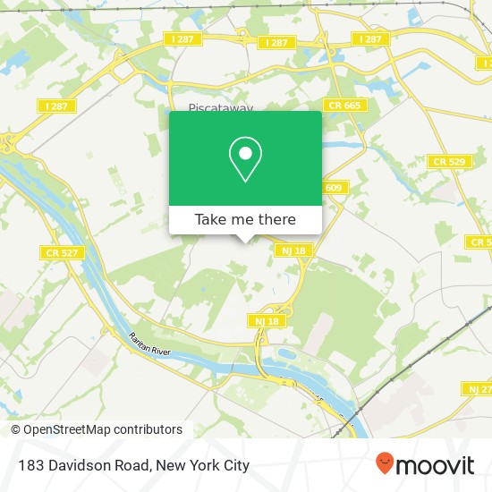 183 Davidson Road, 183 Davidson Rd, Piscataway Township, NJ 08854, USA map