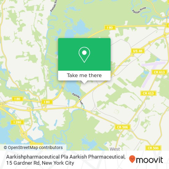 Mapa de Aarkishpharmaceutical Pla Aarkish Pharmaceutical, 15 Gardner Rd