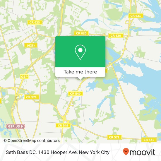 Seth Bass DC, 1430 Hooper Ave map