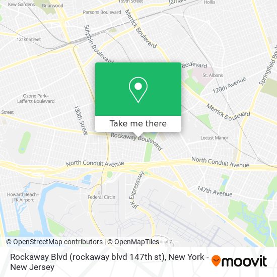 Mapa de Rockaway Blvd (rockaway blvd 147th st)