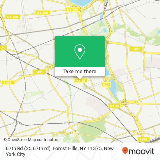 67th Rd (25 67th rd), Forest Hills, NY 11375 map