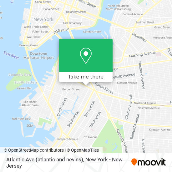 Atlantic Ave (atlantic and nevins) map