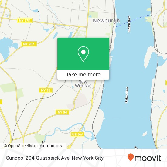 Mapa de Sunoco, 204 Quassaick Ave