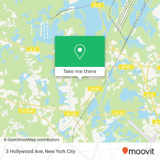 3 Hollywood Ave, Farmingdale, NJ 07727 map