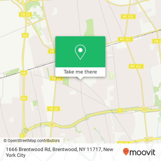1666 Brentwood Rd, Brentwood, NY 11717 map