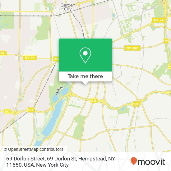 69 Dorlon Street, 69 Dorlon St, Hempstead, NY 11550, USA map