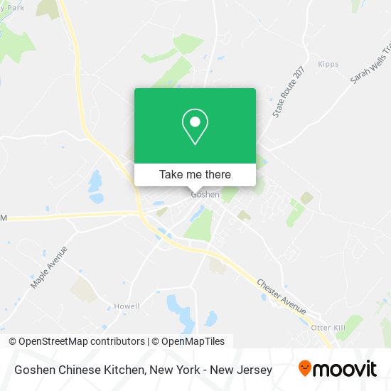 Mapa de Goshen Chinese Kitchen