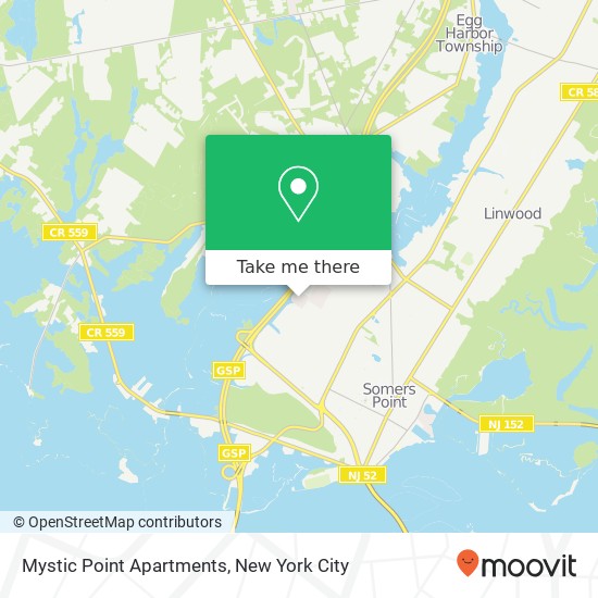 Mapa de Mystic Point Apartments, 180 Exton Rd