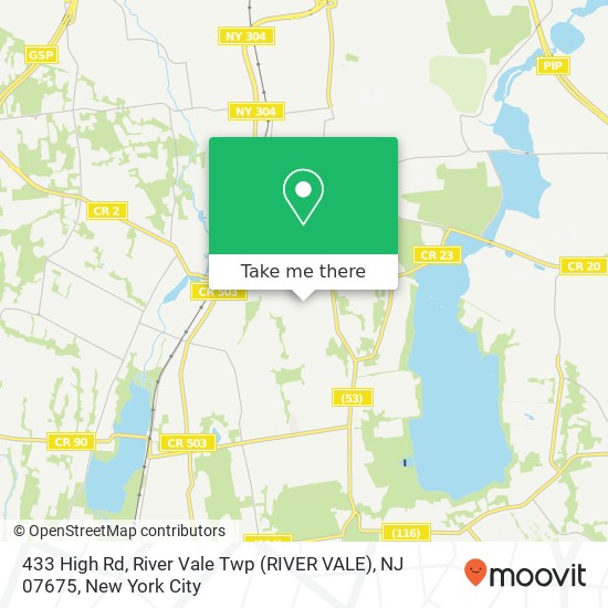 433 High Rd, River Vale Twp (RIVER VALE), NJ 07675 map