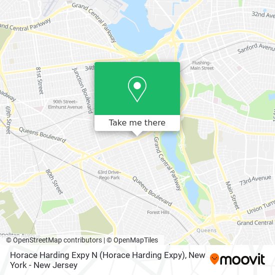 Horace Harding Expy N map