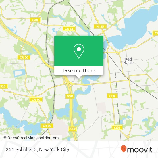 261 Schultz Dr, Red Bank, NJ 07701 map