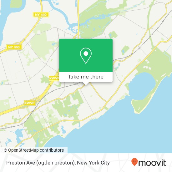 Mapa de Preston Ave (ogden preston), Staten Island, NY 10312