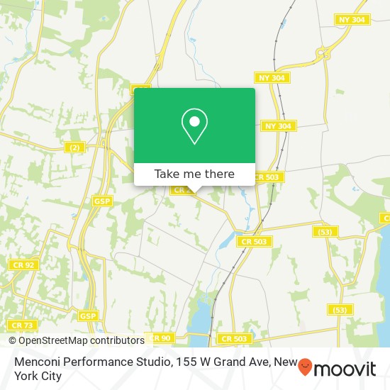 Menconi Performance Studio, 155 W Grand Ave map