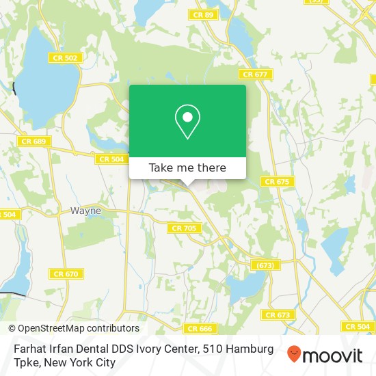 Farhat Irfan Dental DDS Ivory Center, 510 Hamburg Tpke map