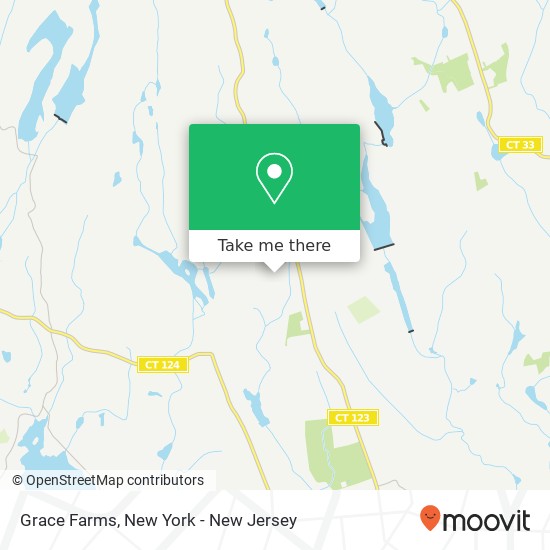 Mapa de Grace Farms, Grace Farms, 365 Lukes Wood Rd, New Canaan, CT 06840, USA