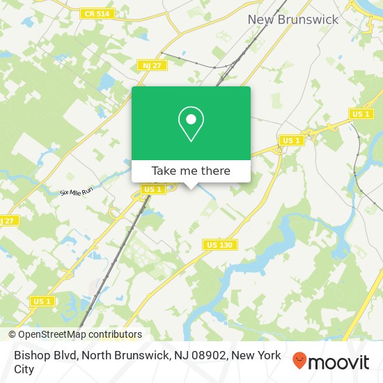 Bishop Blvd, North Brunswick, NJ 08902 map