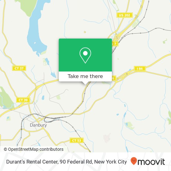 Mapa de Durant's Rental Center, 90 Federal Rd