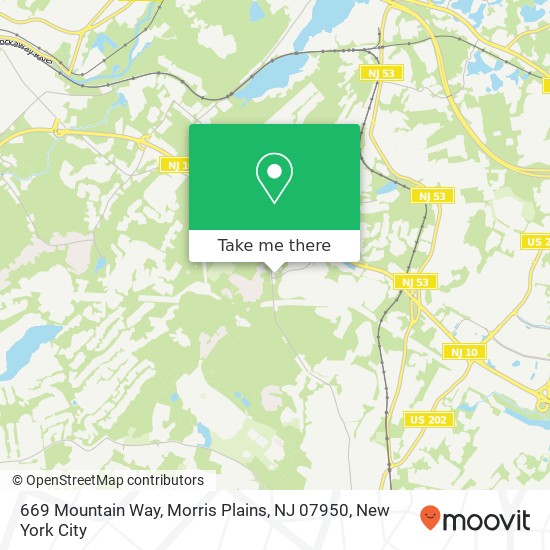 669 Mountain Way, Morris Plains, NJ 07950 map