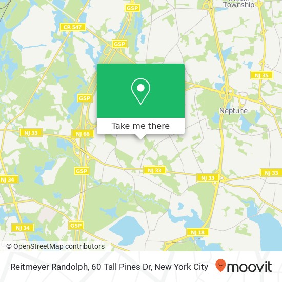 Mapa de Reitmeyer Randolph, 60 Tall Pines Dr