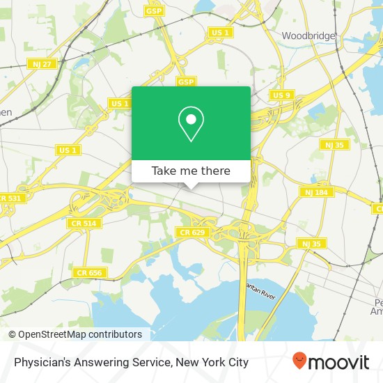 Mapa de Physician's Answering Service