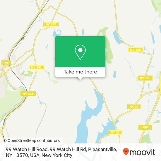 Mapa de 99 Watch Hill Road, 99 Watch Hill Rd, Pleasantville, NY 10570, USA