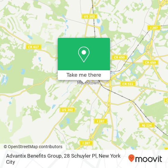 Mapa de Advantix Benefits Group, 28 Schuyler Pl