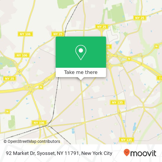 Mapa de 92 Market Dr, Syosset, NY 11791