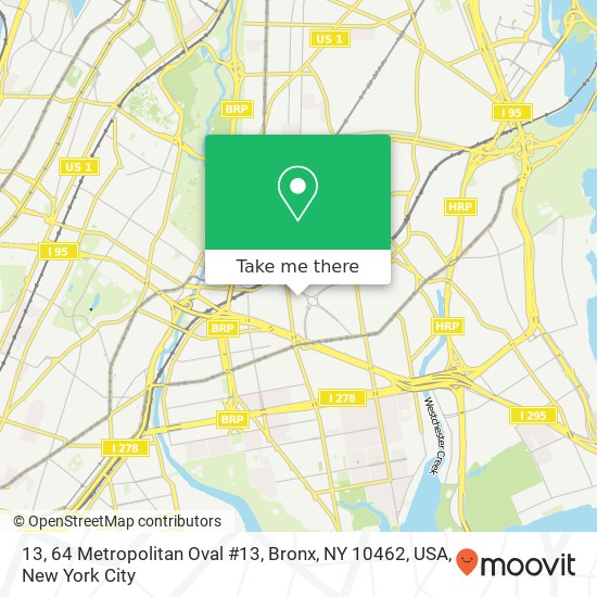 13, 64 Metropolitan Oval #13, Bronx, NY 10462, USA map