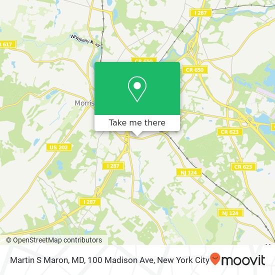 Martin S Maron, MD, 100 Madison Ave map