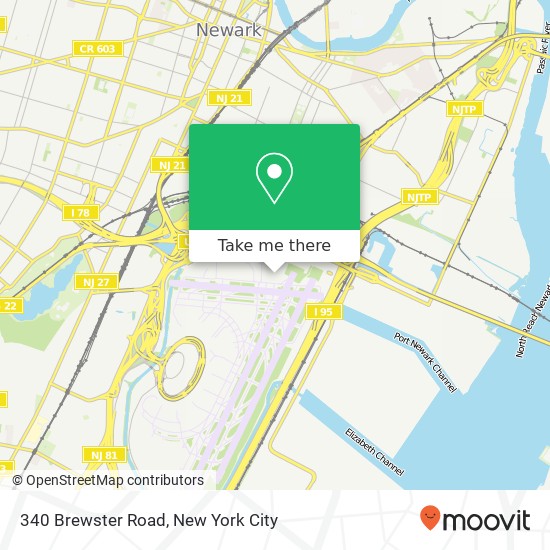 340 Brewster Road, 340 Brewster Rd, Newark, NJ 07114, USA map