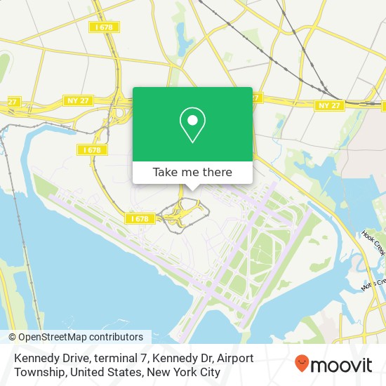Mapa de Kennedy Drive, terminal 7, Kennedy Dr, Airport Township, United States